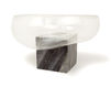Vase Vanessa Mitrani GRAVITY Cube Coupe - Dish WHITE Contemporary / Modern