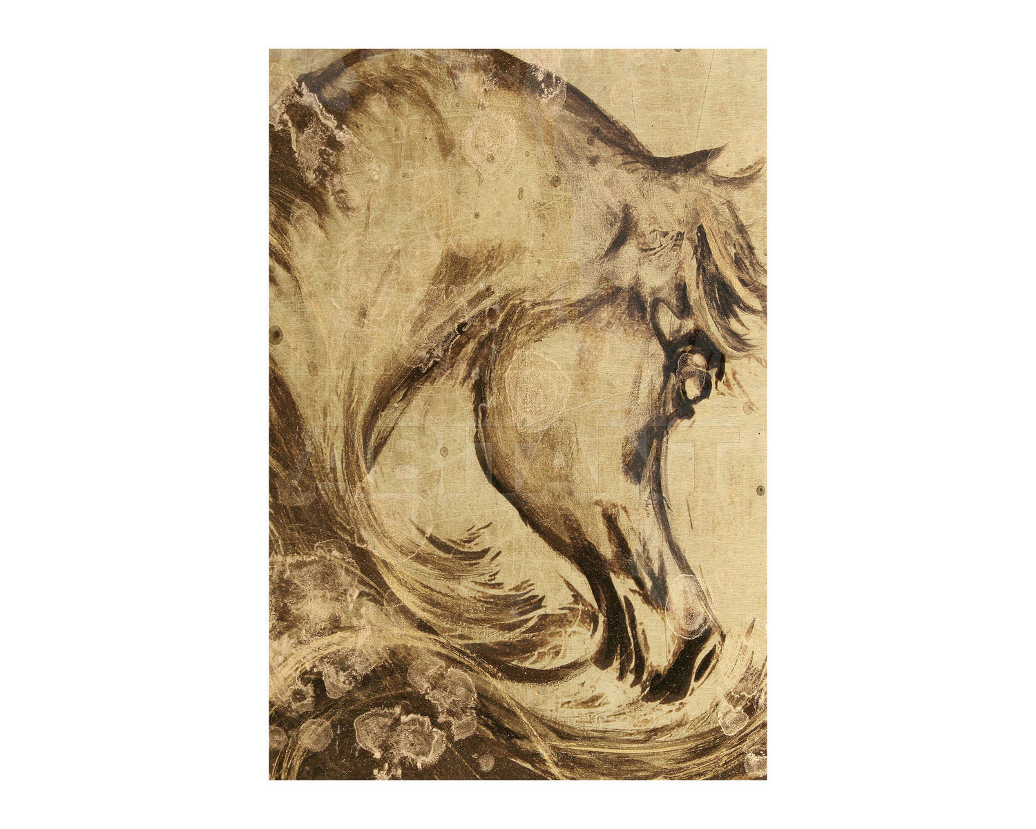 Wall panel Golden Horse price on request Buy Wall panel Alex Turco Middle East Glare Golden Horse
