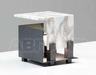 Table lamp CUBO black Nahoor CU.TTM.NRL Cubo White Marble Small Table Lamp by