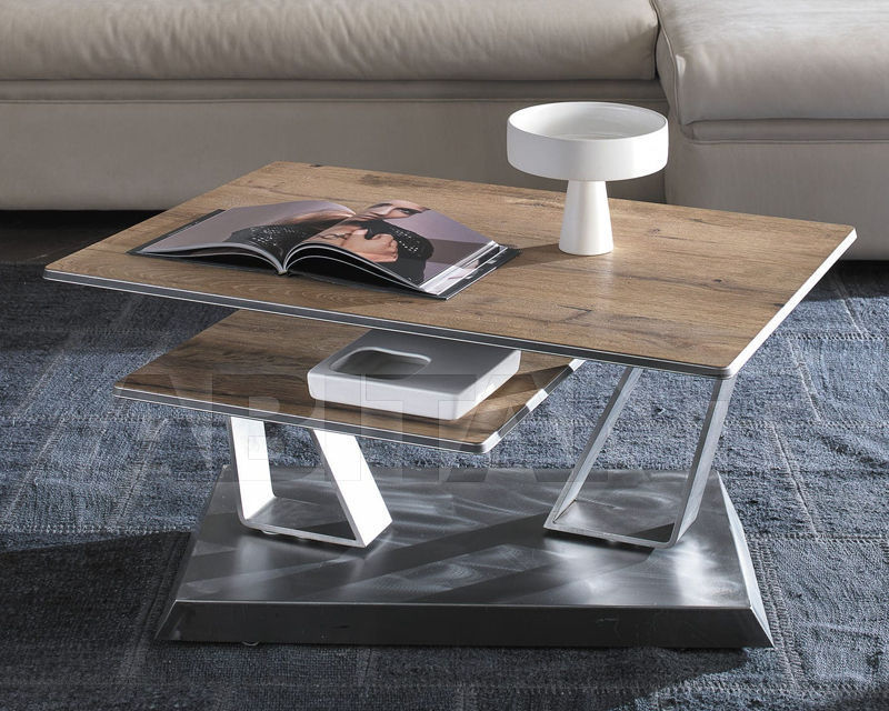 Ozzio Coffee Table / Twist Sasso Glass Coffee Table By Ozzio Italia Design Marco Pozzoli / Equipped with wheels for easy handling.