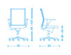 Needlework chair Tecnoarredo srl Poltrone Direzionali TSP245 Contemporary / Modern