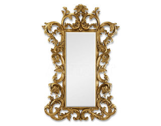 Wall mirror French flourish lean-to Christopher Guy 2019 50-2858-B-BEV 14th C. Gold