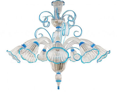 Blue chandeliers Coloured Glass : Buy, оrder оnline on ABITANT