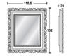 Wall mirror Vismara Design Baroque FRAME 120 BAROQUE-MIRROR  Contemporary / Modern