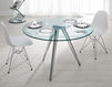 Dining table Tonelli Design Srl News Unity GAMBE CROMATE Contemporary / Modern