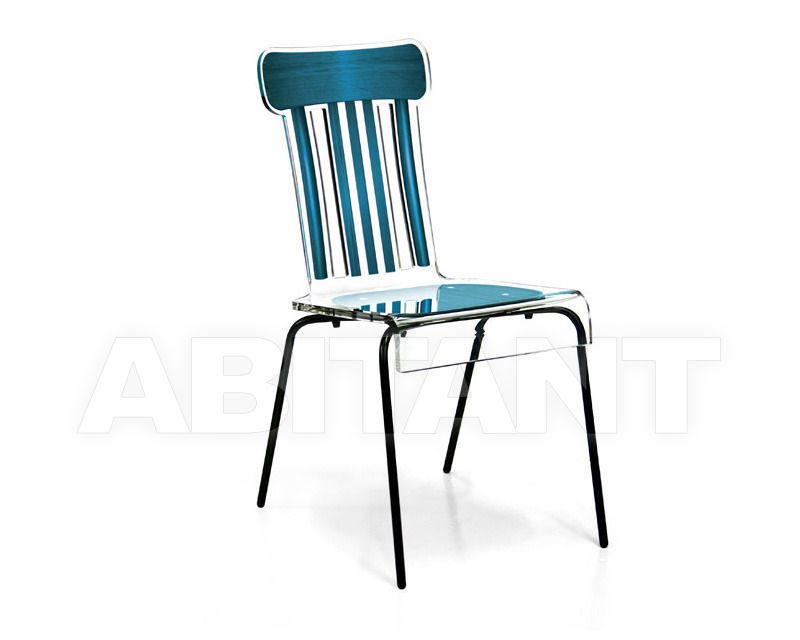 Buy Chair Acrila Bistrot Bistrot chair with metallic legs