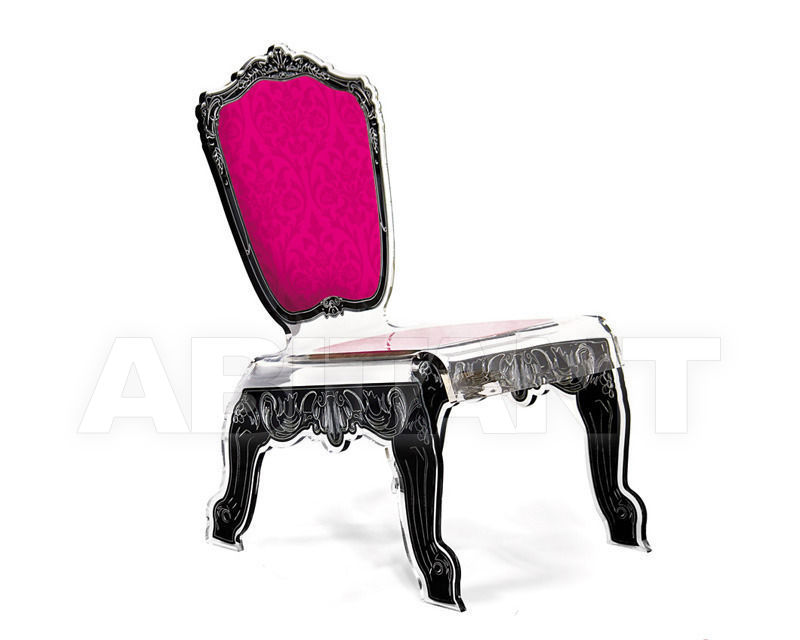 Buy Chair Acrila Baroque Baroque or capiton Relax chair rose