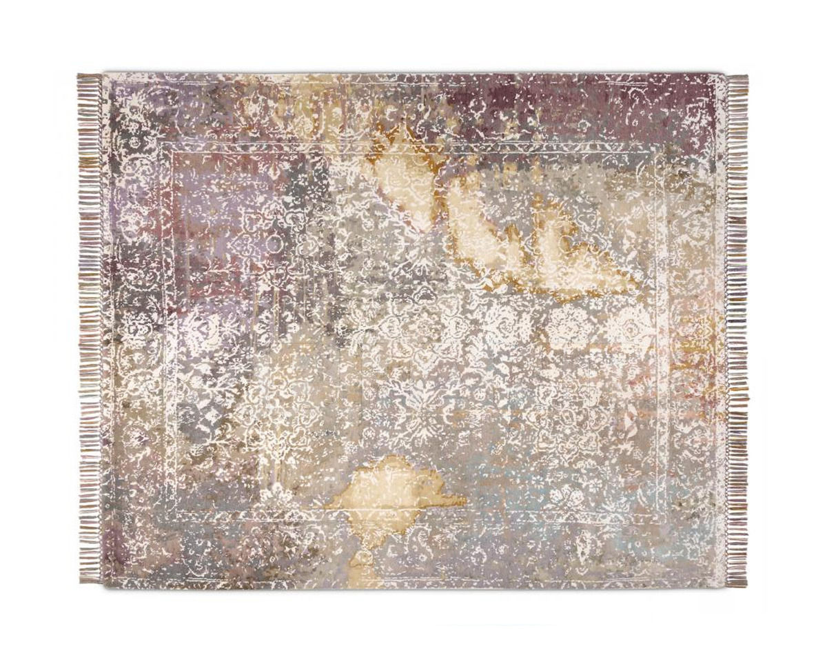 Buy Modern carpet Rug Star Walking Fields Copper Persia 02 | White Copper 03 | SilkFringes