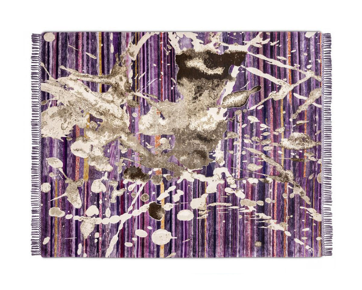 Buy Designer carpet Rug Star Love Stories Splash No. 02C | AllNatural_ECO_Neon_DeepPurple_BG_0683