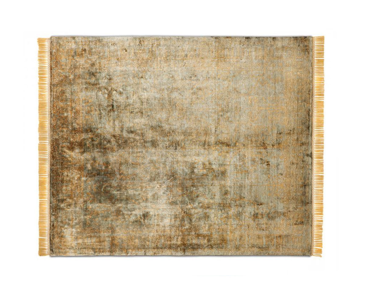 Buy Modern carpet Rug Star Persia/rajasthan Rajasthan Supreme No. 15 | LessObviousGold on GreyGreen